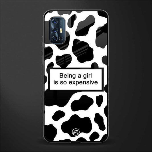 expensive girl glass case for vivo v17 image