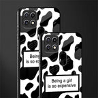 expensive girl glass case for oppo a15s image-2