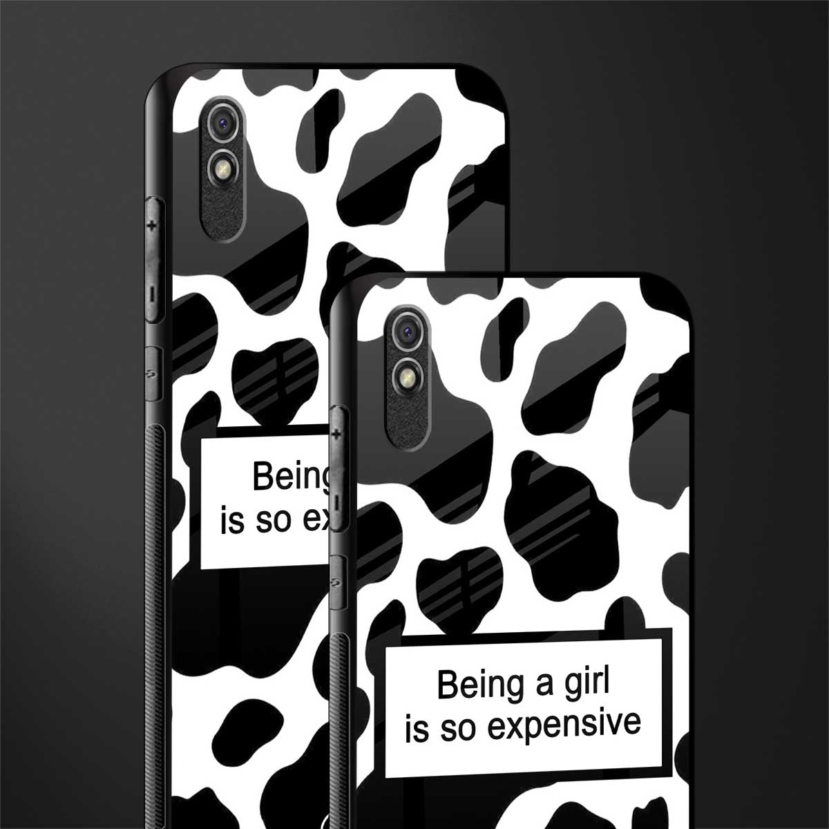 expensive girl glass case for redmi 9i image-2