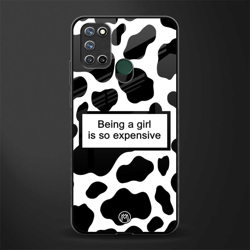 expensive girl glass case for realme 7i image