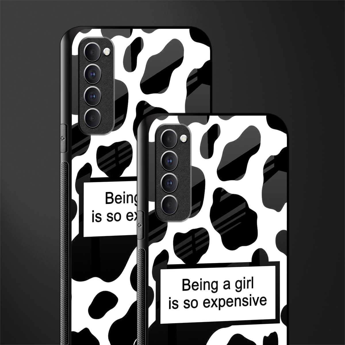 expensive girl glass case for oppo reno 4 pro image-2