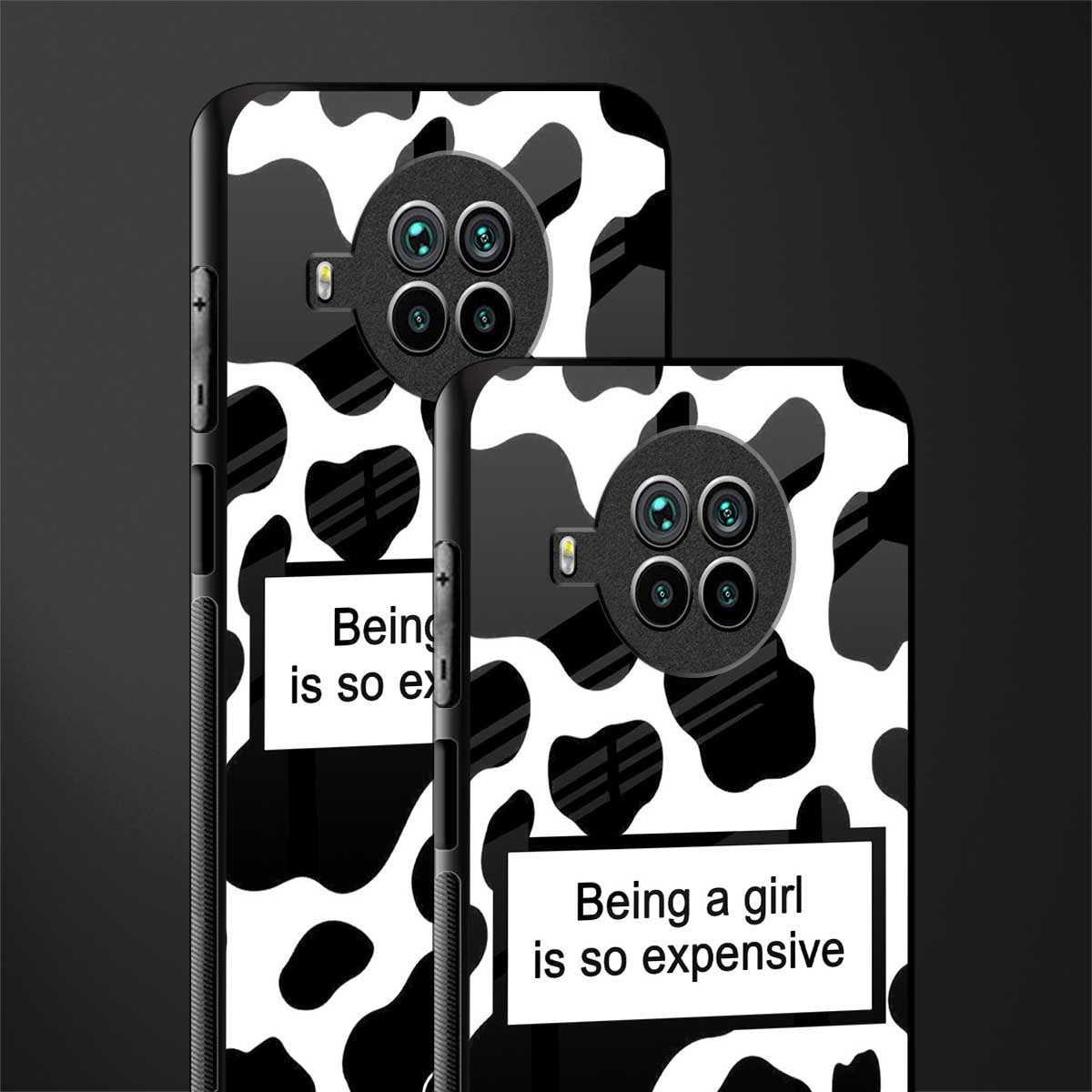expensive girl glass case for mi 10i image-2