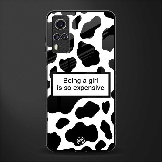 expensive girl glass case for vivo y31 image