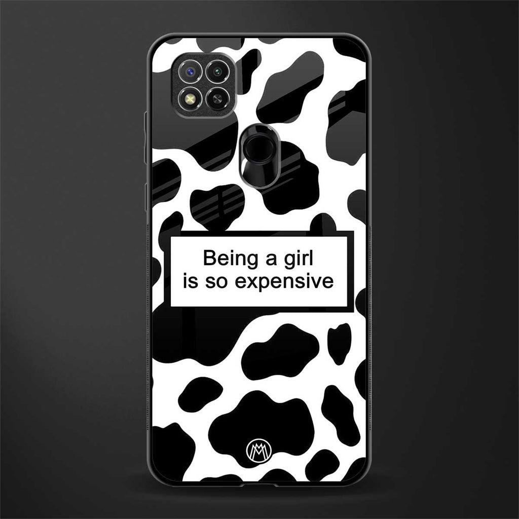 expensive girl glass case for redmi 9c image
