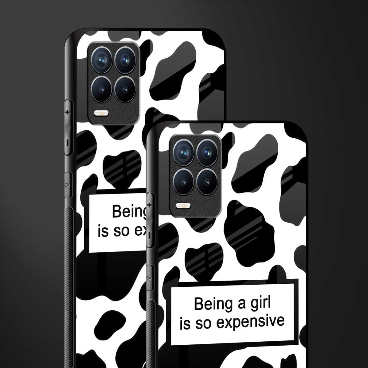 expensive girl glass case for realme 8 4g image-2