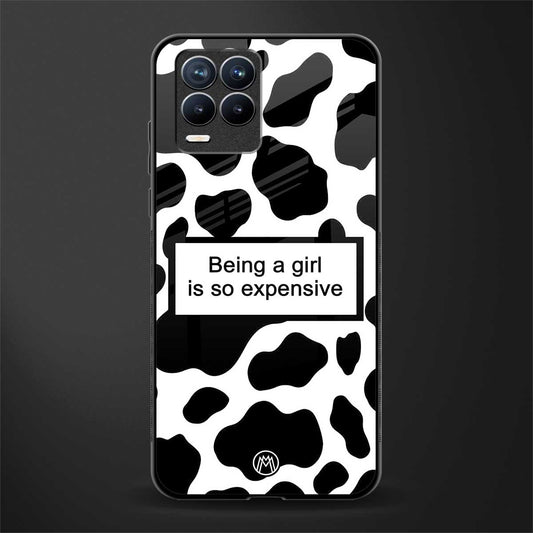 expensive girl glass case for realme 8 pro image