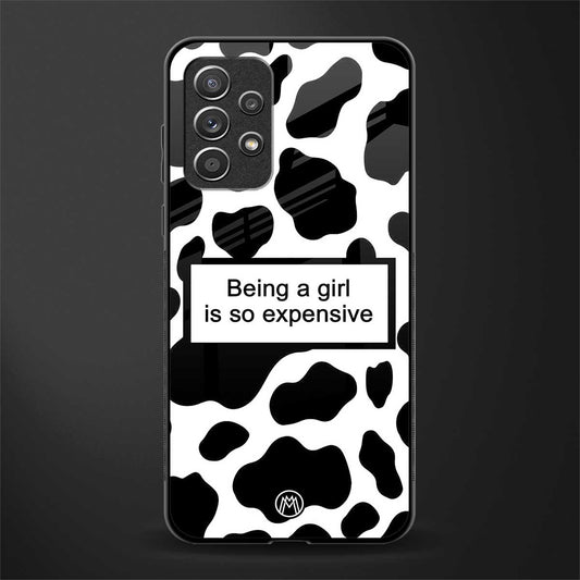 expensive girl glass case for samsung galaxy a72 image