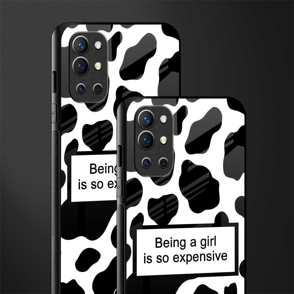 expensive girl glass case for oneplus 9r image-2