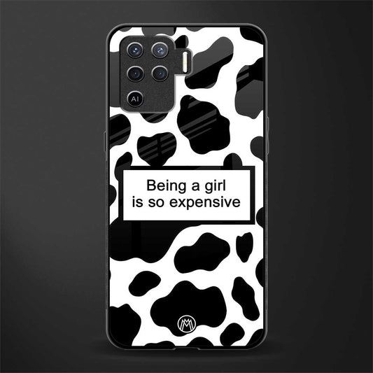 expensive girl glass case for oppo f19 pro image