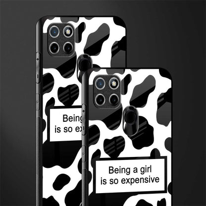 expensive girl glass case for realme c21 image-2