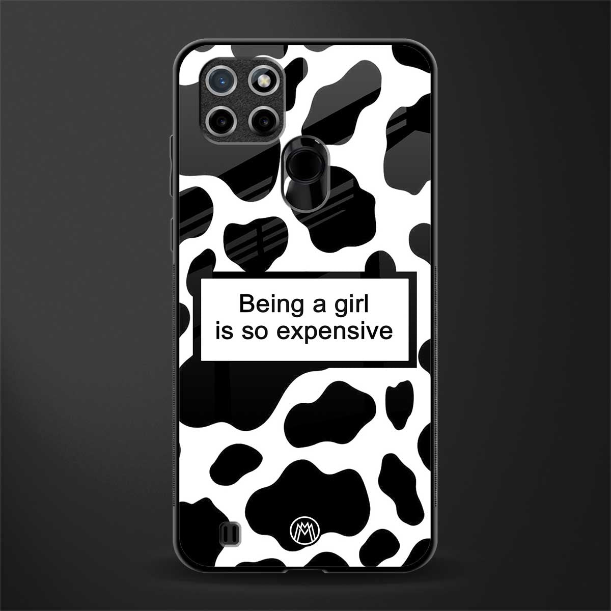 expensive girl glass case for realme c21 image