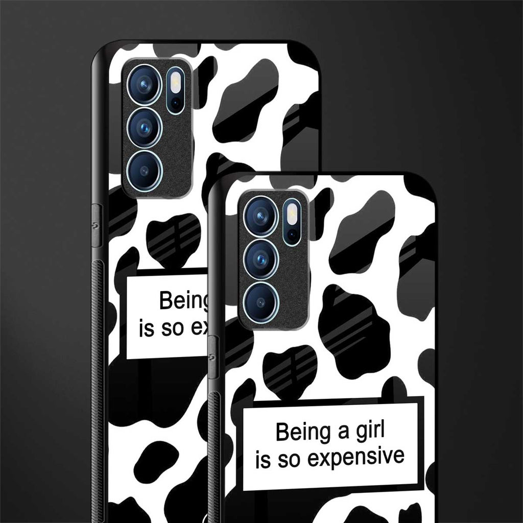 expensive girl glass case for oppo reno6 pro 5g image-2