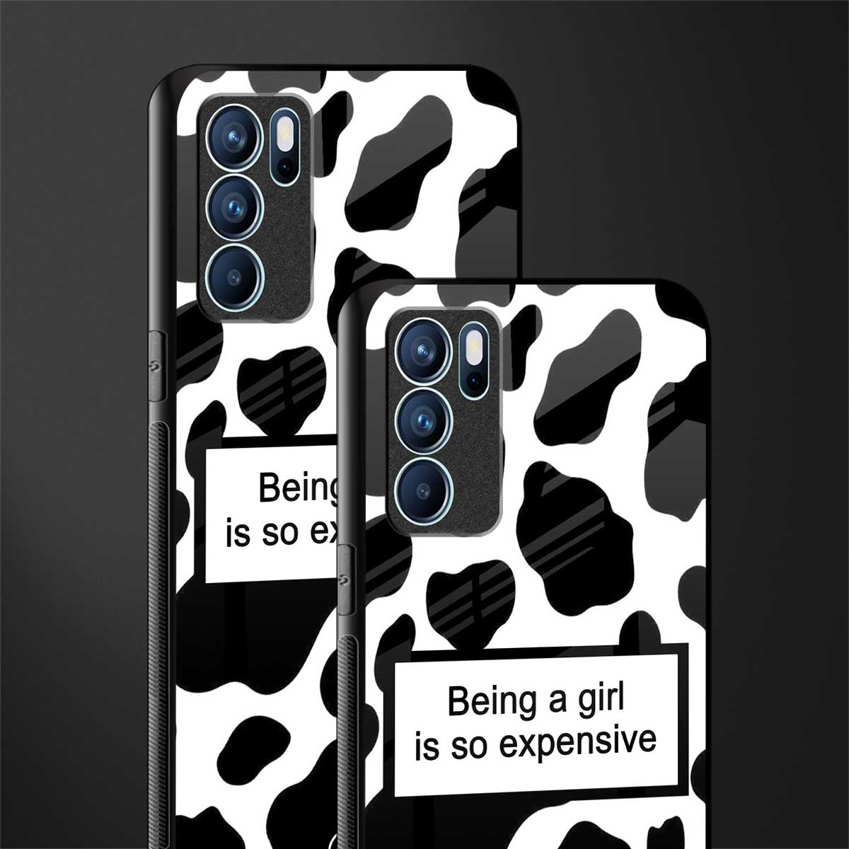 expensive girl glass case for oppo reno6 pro 5g image-2