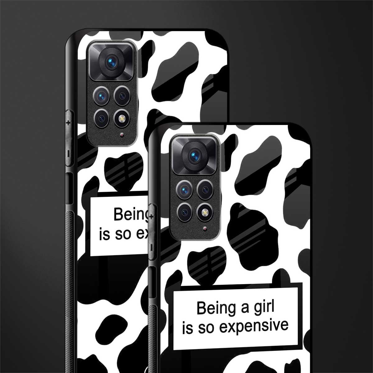 expensive girl back phone cover | glass case for redmi note 11 pro plus 4g/5g