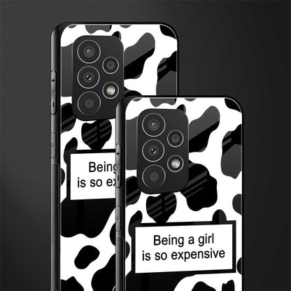 expensive girl back phone cover | glass case for samsung galaxy a23