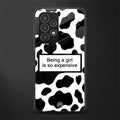 expensive girl back phone cover | glass case for samsung galaxy a23