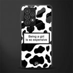 expensive girl back phone cover | glass case for samsung galaxy a23