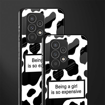 expensive girl back phone cover | glass case for samsung galaxy a53 5g