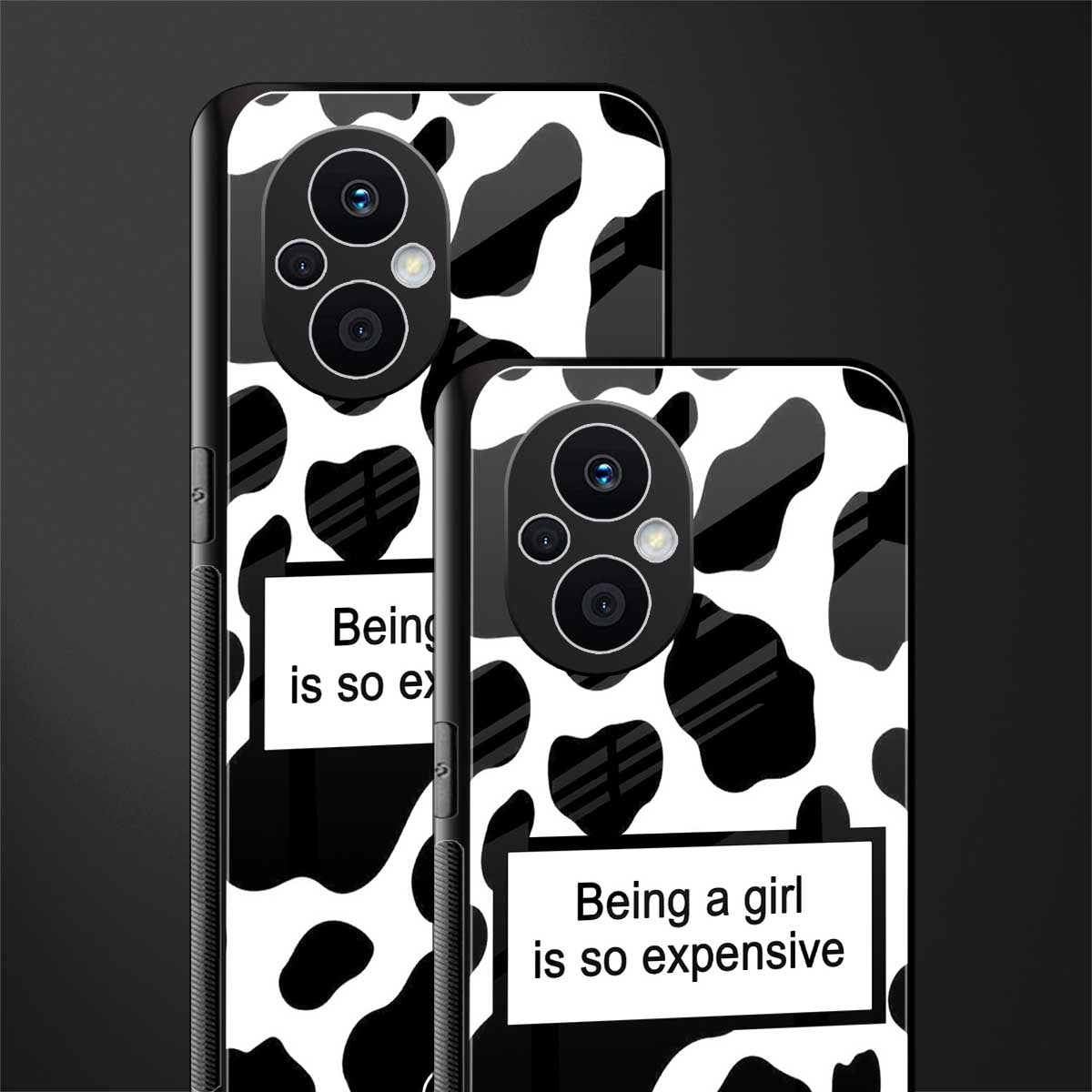 expensive girl back phone cover | glass case for oppo f21 pro 5g