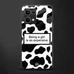 expensive girl back phone cover | glass case for oppo f21 pro 4g