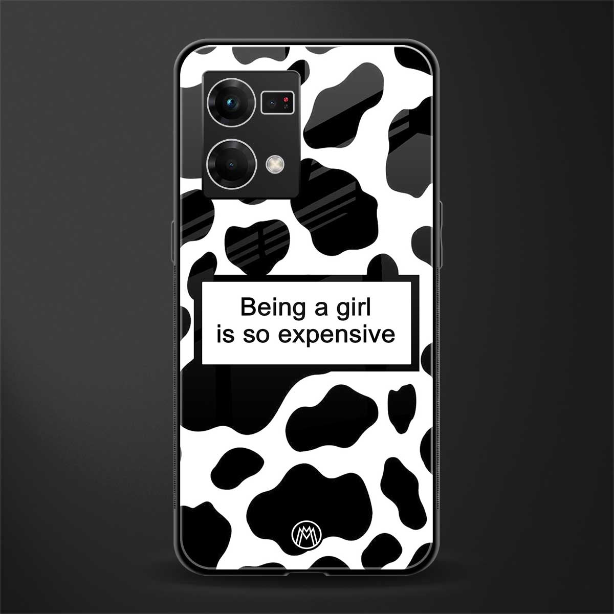 expensive girl back phone cover | glass case for oppo f21 pro 4g