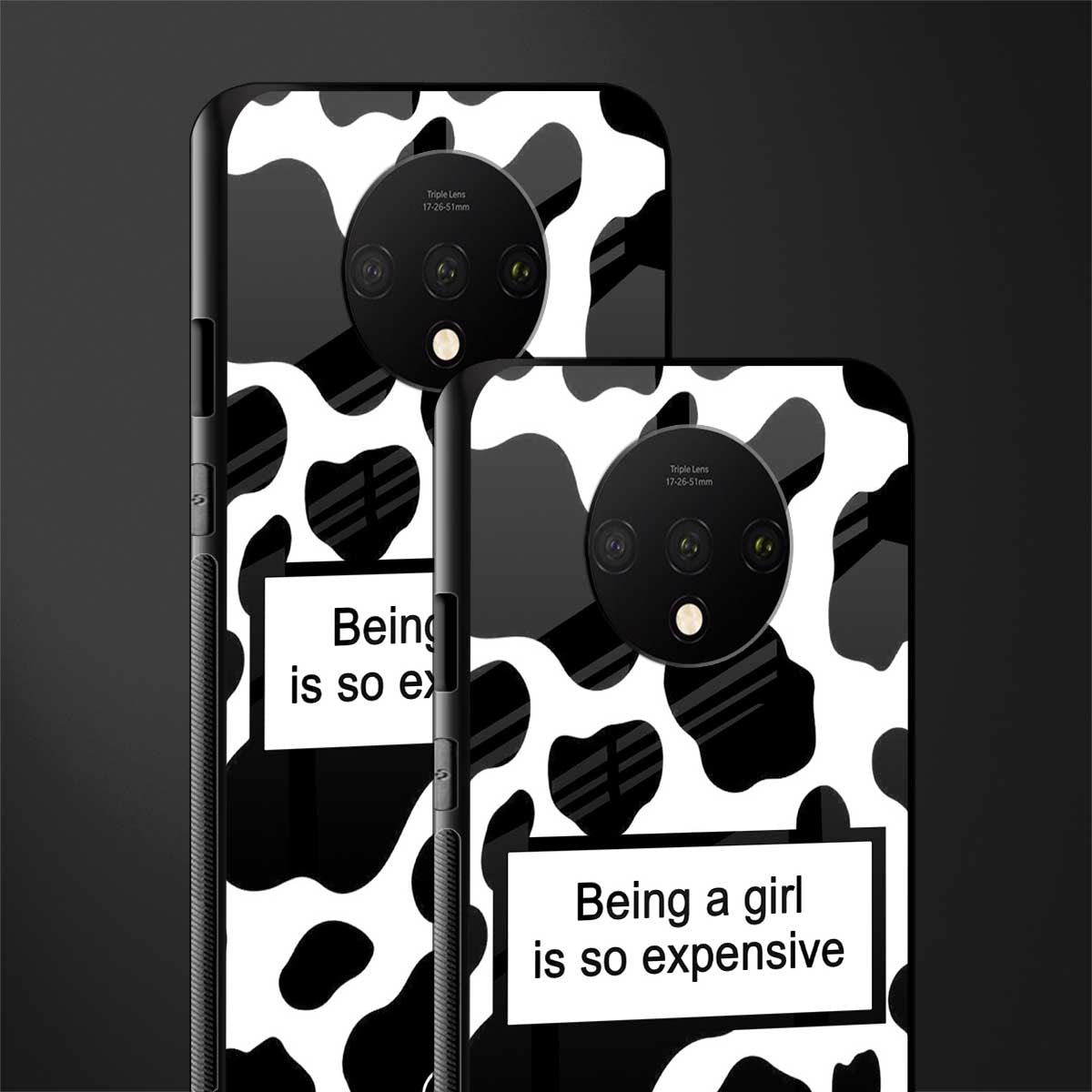 expensive girl glass case for oneplus 7t image-2