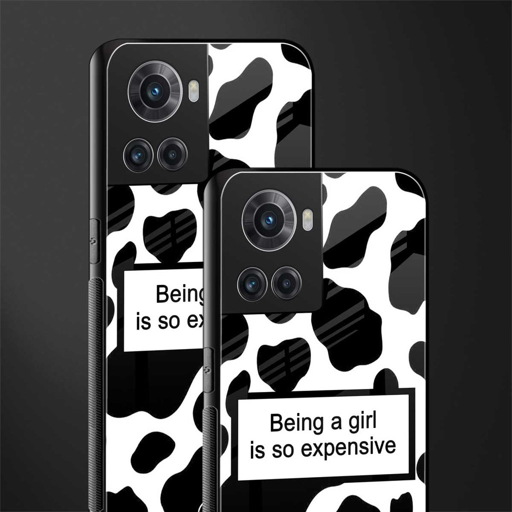 expensive girl back phone cover | glass case for oneplus 10r 5g