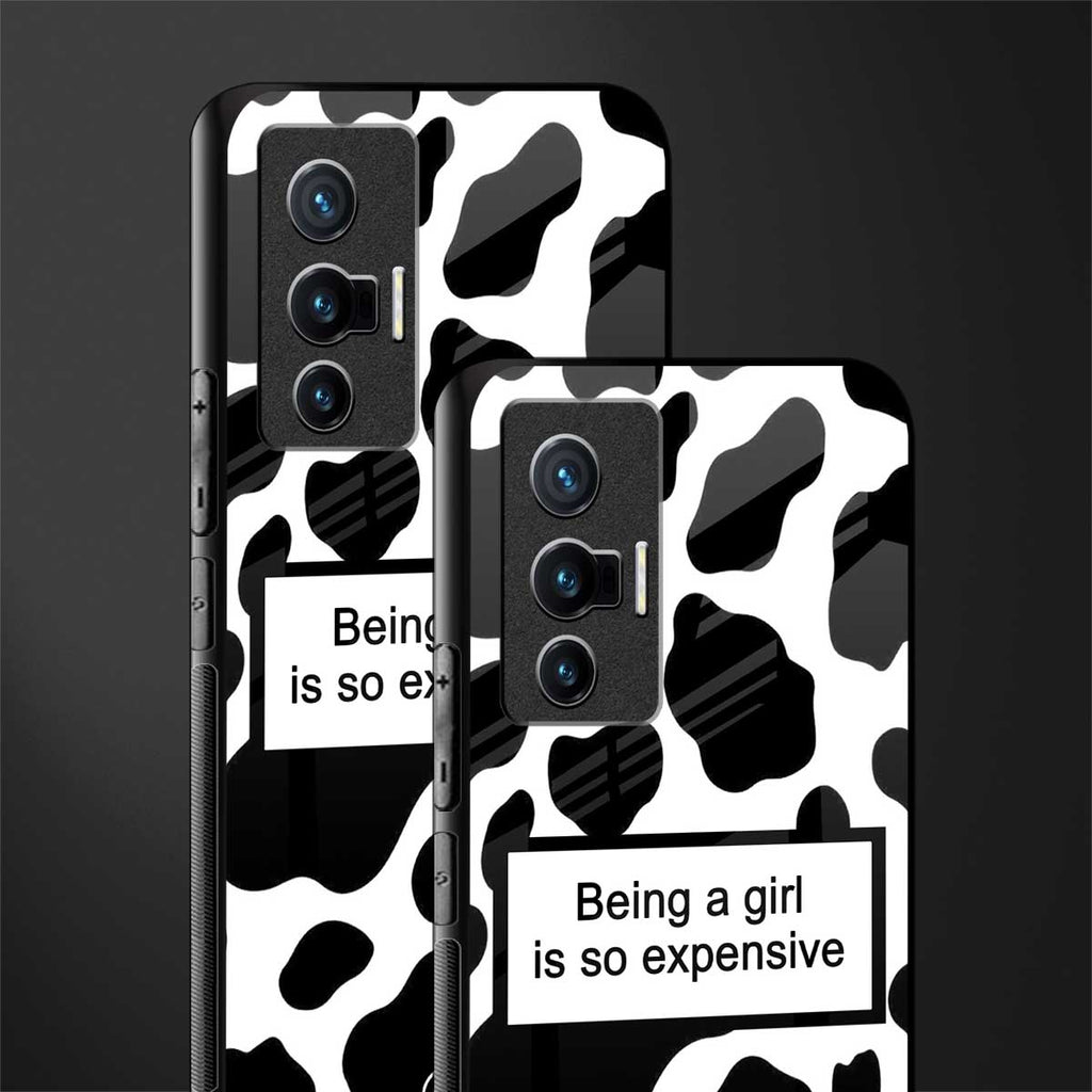 expensive girl glass case for vivo x70 image-2