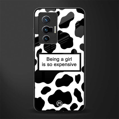 expensive girl glass case for vivo x70 image