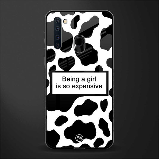 expensive girl glass case for samsung a21 image