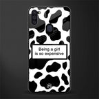 expensive girl glass case for samsung a11 image