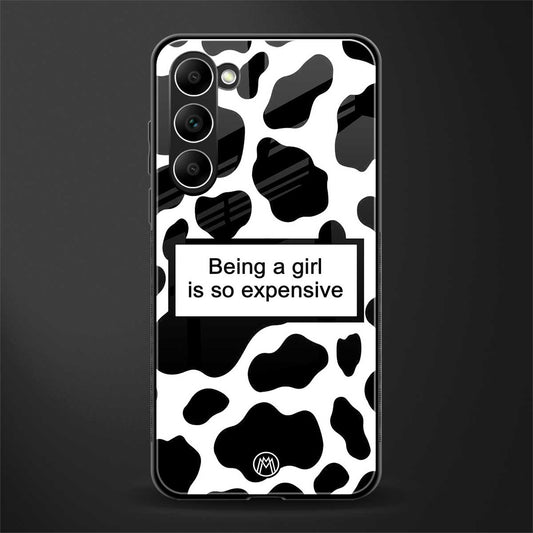 expensive girl glass case for phone case | glass case for samsung galaxy s23