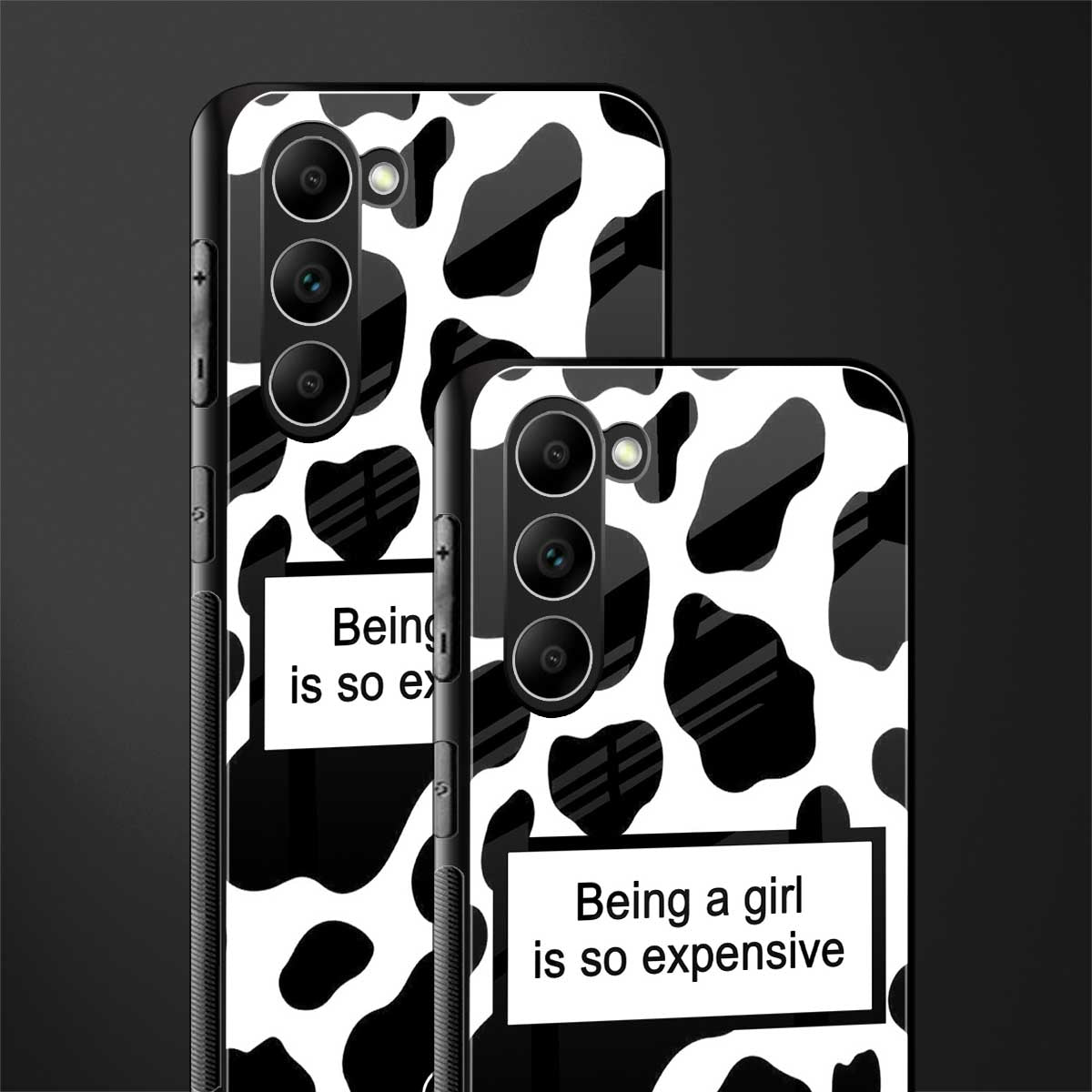 expensive girl glass case for phone case | glass case for samsung galaxy s23 plus