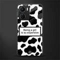 expensive girl back phone cover | glass case for vivo y16
