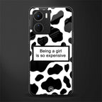 expensive girl back phone cover | glass case for vivo y16