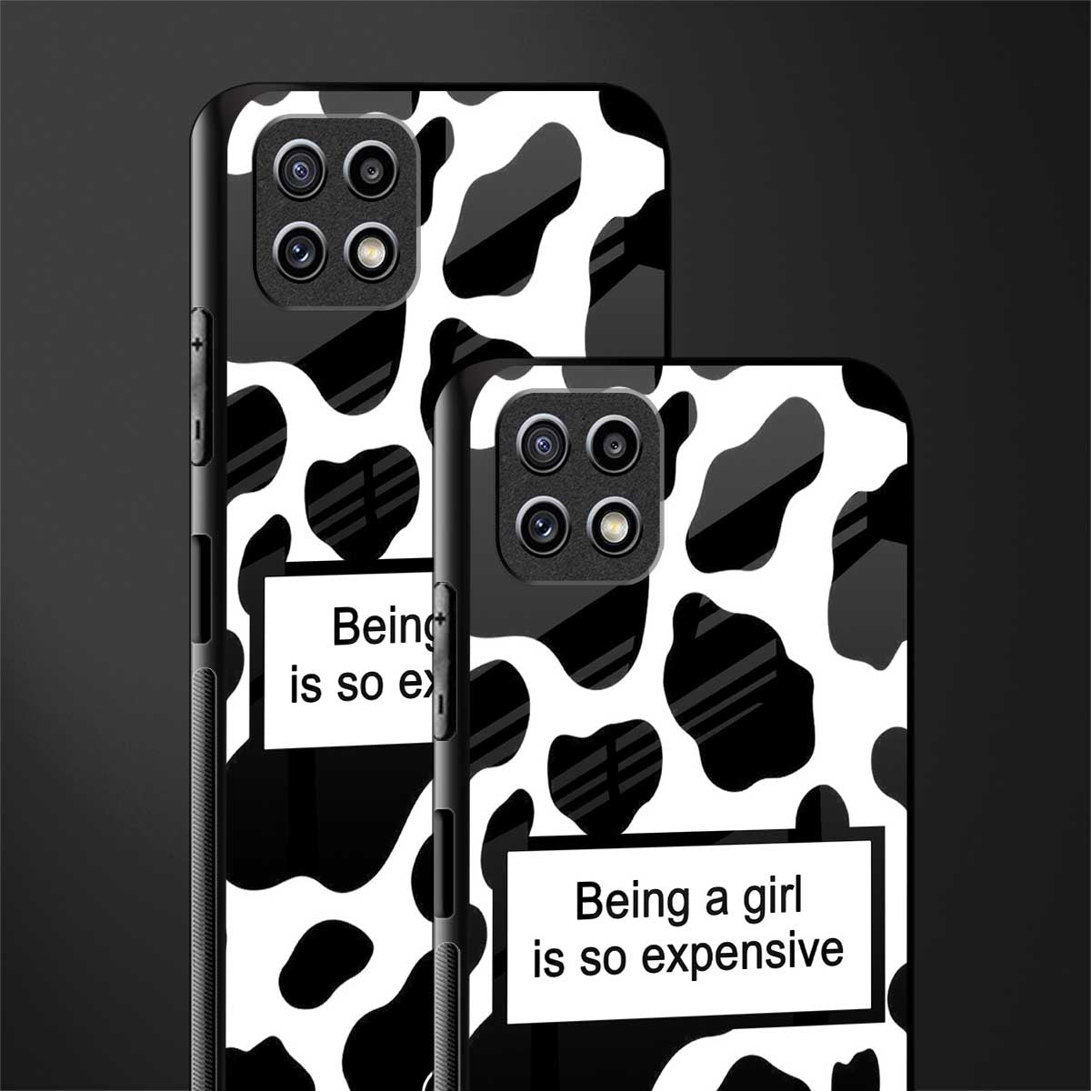 expensive girl back phone cover | glass case for samsung galaxy f42