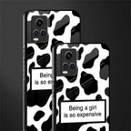 expensive girl back phone cover | glass case for vivo v21e 4g