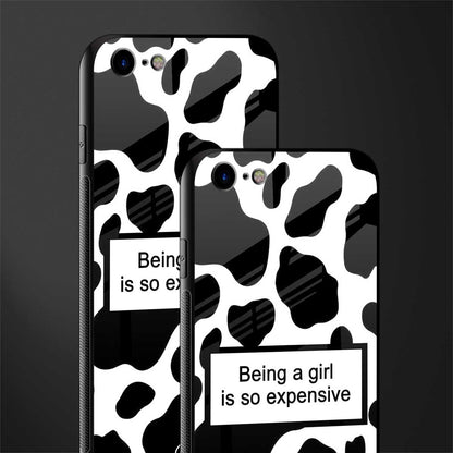 expensive girl glass case for iphone se 2020 image-2
