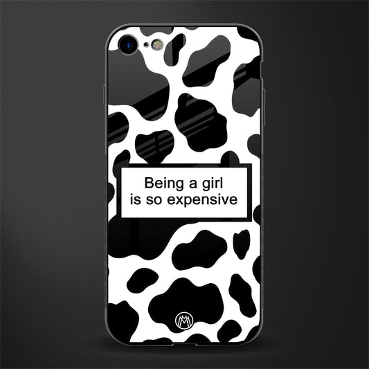 expensive girl glass case for iphone se 2020 image