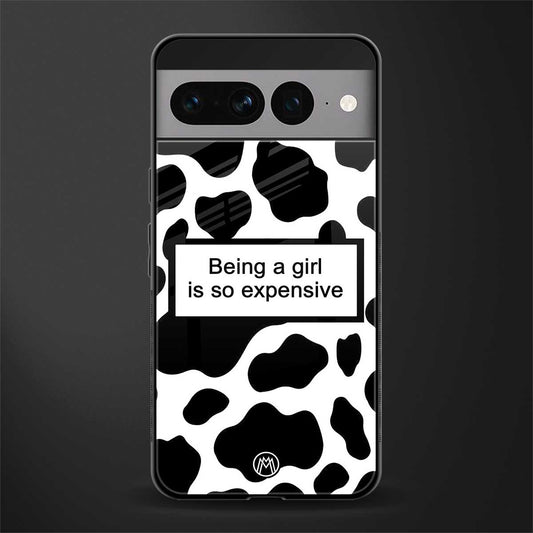 expensive girl back phone cover | glass case for google pixel 7 pro