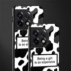 expensive girl back phone cover | glass case for oneplus 11r