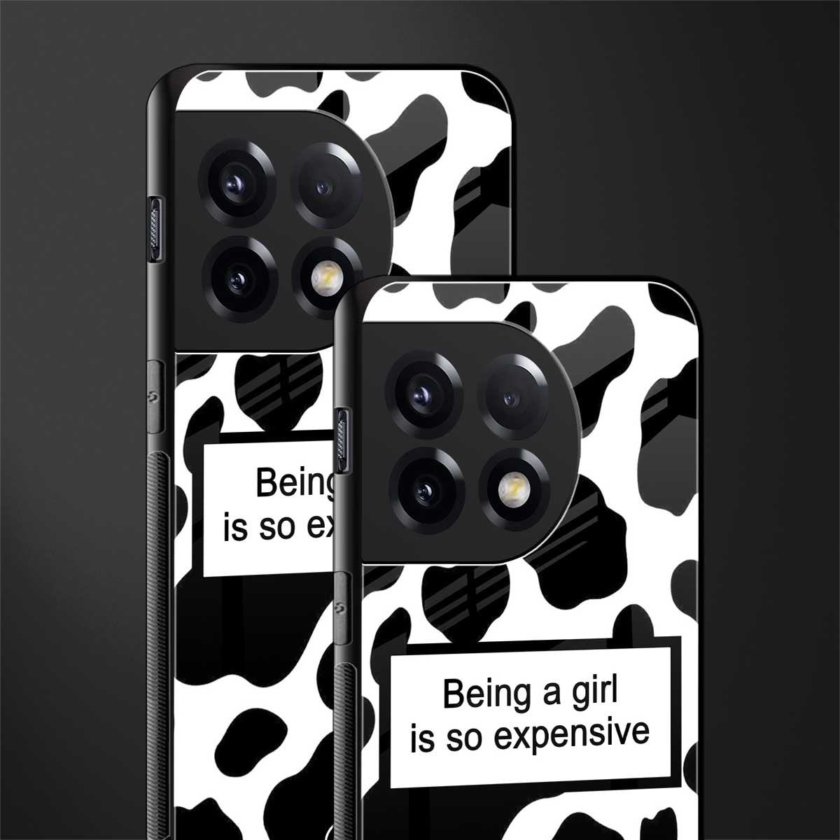 expensive girl back phone cover | glass case for oneplus 11r