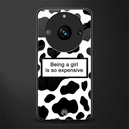 expensive girl back phone cover | glass case for realme 11 pro 5g