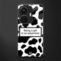 expensive girl back phone cover | glass case for vivo t1 44w 4g