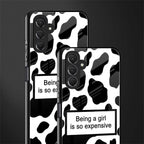 expensive girl back phone cover | glass case for samsun galaxy a24 4g