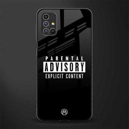 explicit content glass case for samsung galaxy m51 image