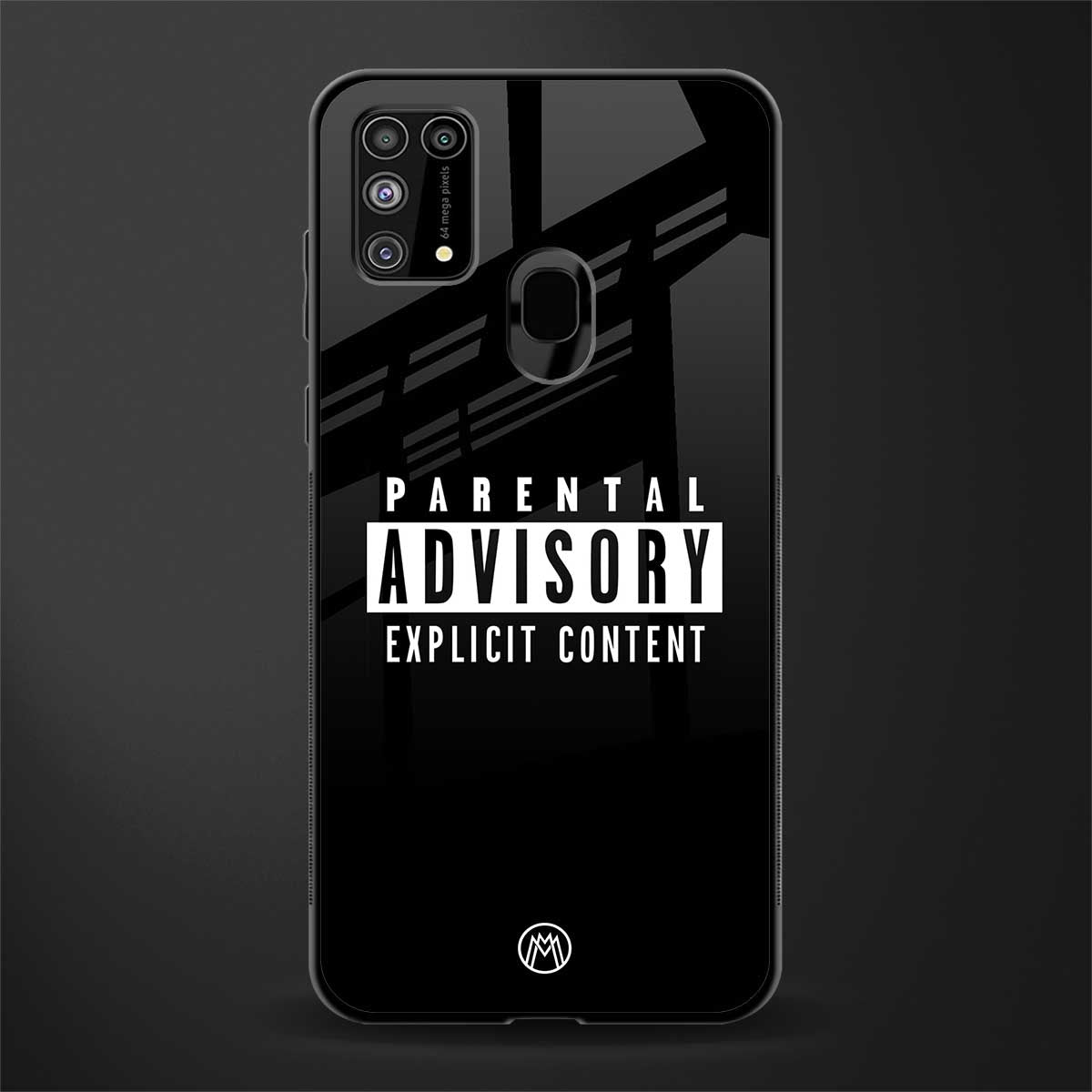 explicit content glass case for samsung galaxy m31 image