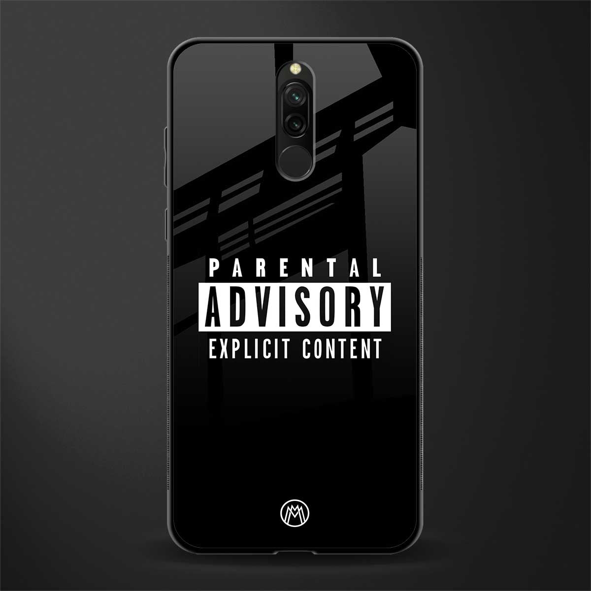 explicit content glass case for redmi 8 image