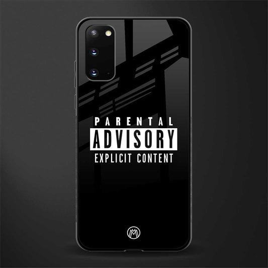 explicit content glass case for samsung galaxy s20 image