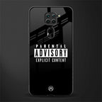 explicit content glass case for redmi note 9 image